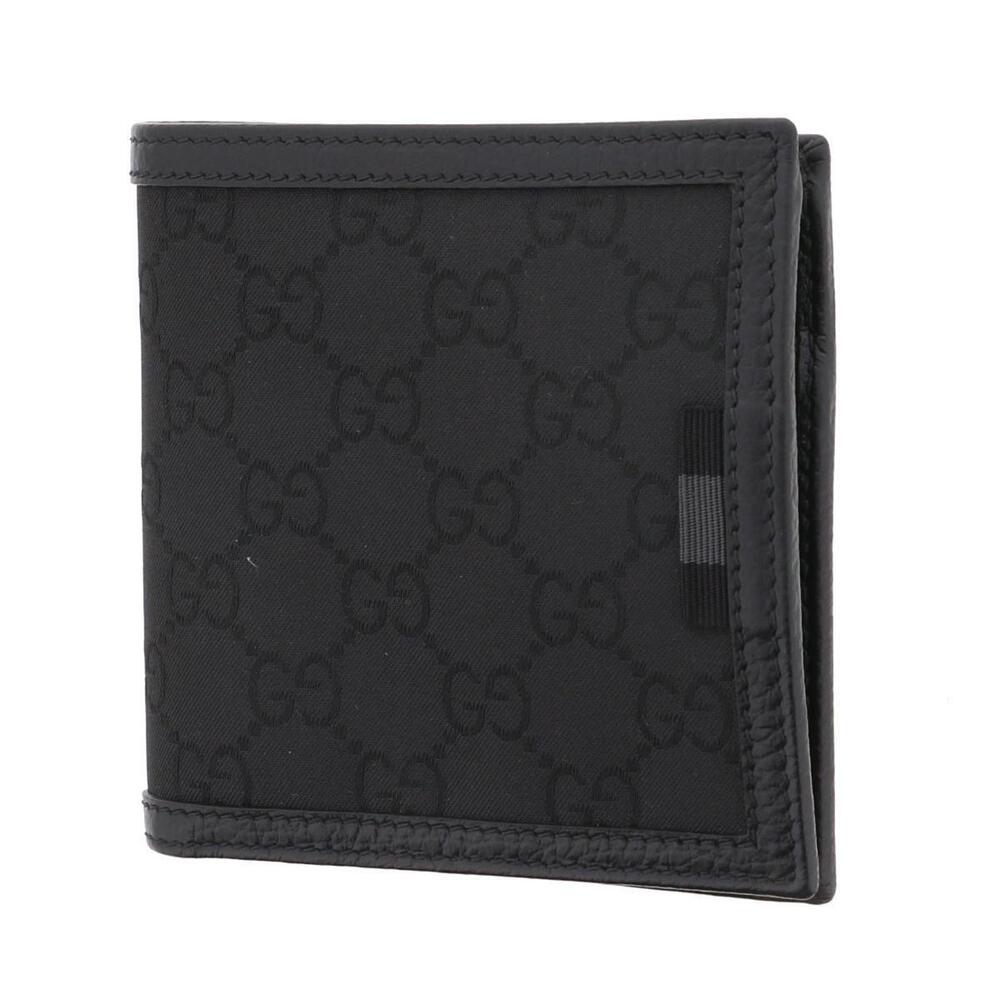 GUCCI GG Bi fold Wallet Canvas Black - Picture 2 of 6